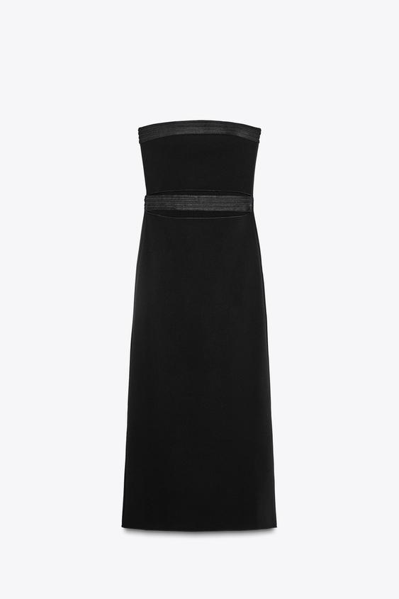 لباس مجلسی زنانه زارا STRETCH CUT-OUT DRESS