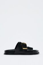صندل زنانه زارا BUCKLED FLAT SANDALS