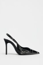 کفش پاشنه بلند زنانه زارا STUDDED HIGH-HEEL SHOES