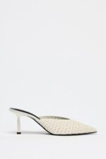 کفش پاشنه بلند زنانه زارا BRAIDED HIGH-HEEL SLINGBACKS