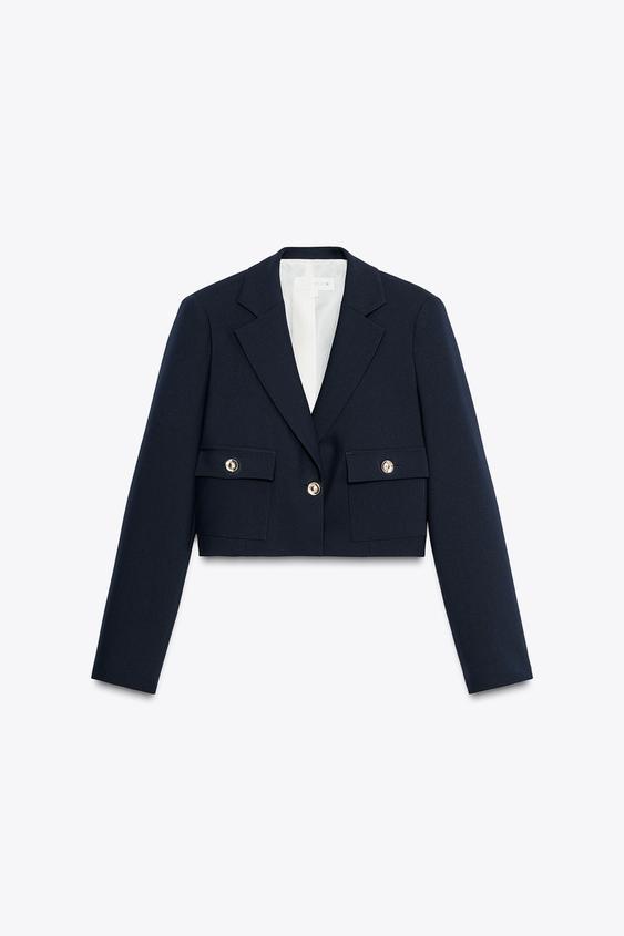 کراپ کت زنانه زارا CROPPED BLAZER