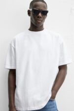 تیشرت ساده مردانه زارا BASIC HEAVYWEIGHT T-SHIRT