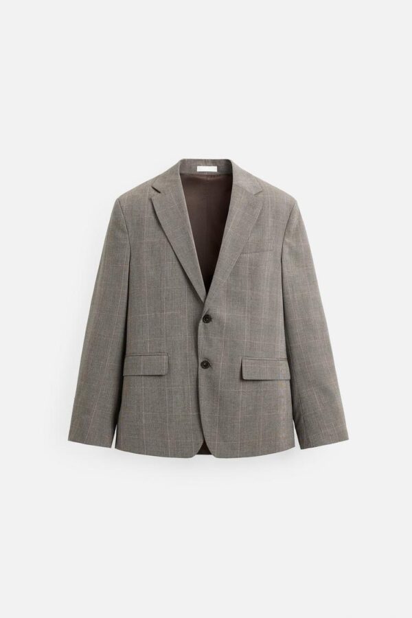 بلیزر مردانه زارا CHECKED SUIT BLAZER