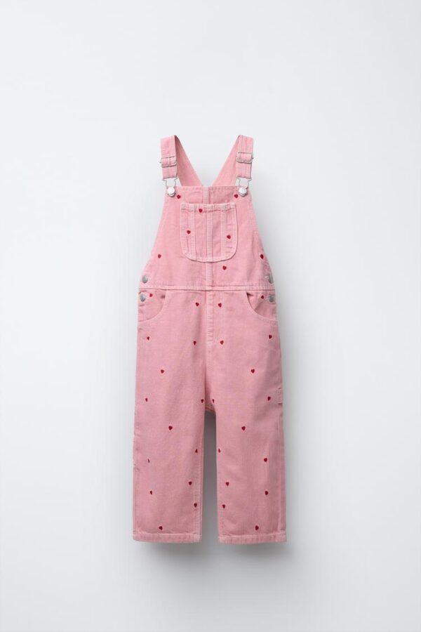 سرهمی دخترانه زارا LONG TWILL DUNGAREES