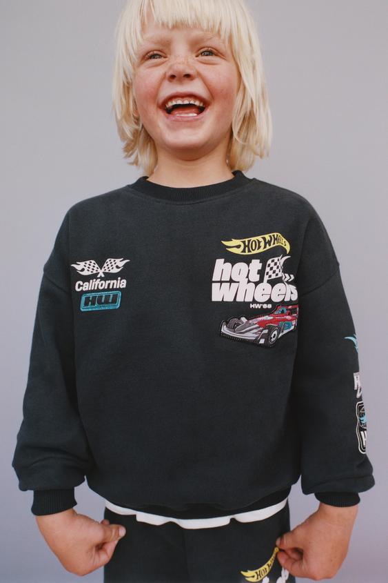 دورس پسرانه زارا HOT WHEELS MATTEL PATCH SWEATSHIRT