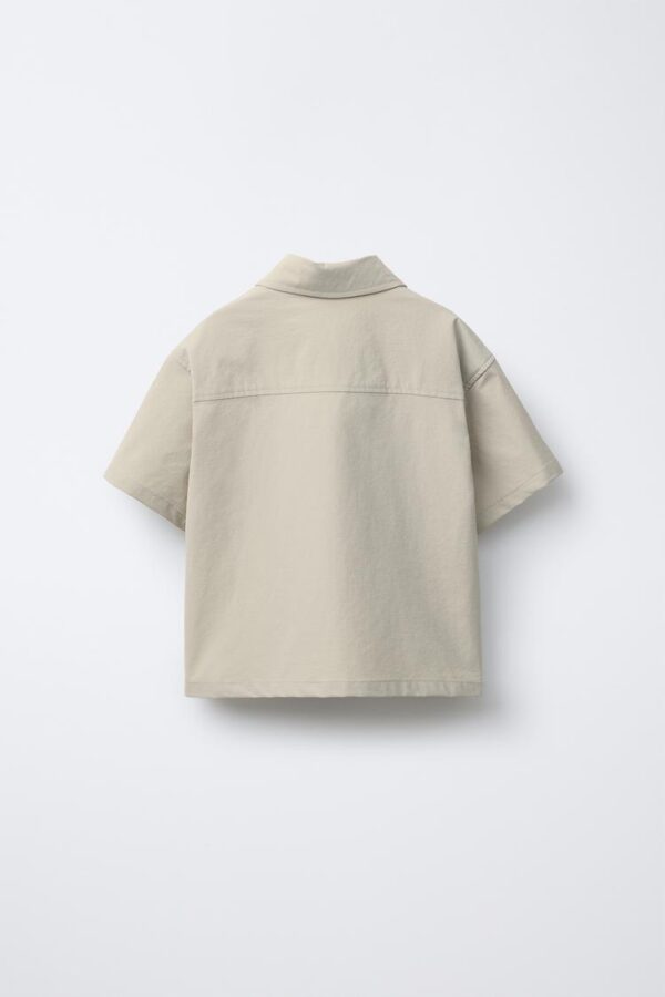 پیراهن پسرانه زارا TECHNICAL SHIRT WITH POCKETS