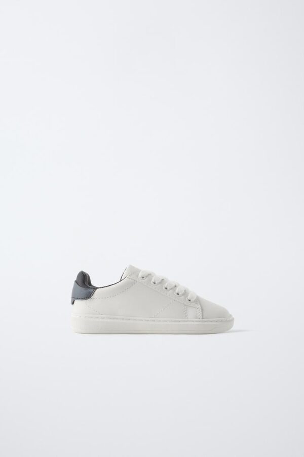 کتونی پسرانه زارا MINIMALIST LACE-UP SNEAKERS