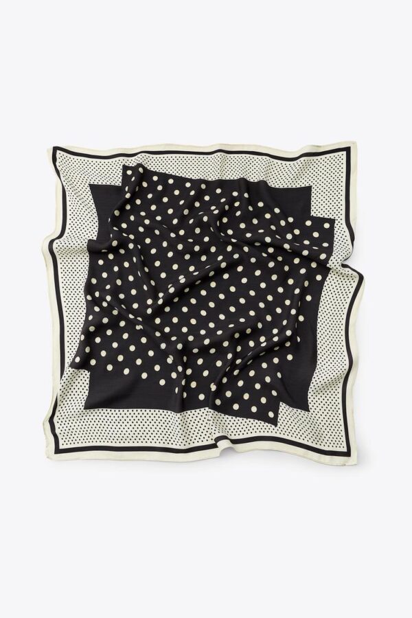 اسکارف زنانه زارا SCARF WITH A POLKA-DOT PRINT