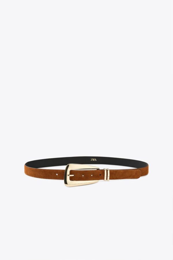 کمربند جیر زنانه زارا SPLIT SUEDE BELT