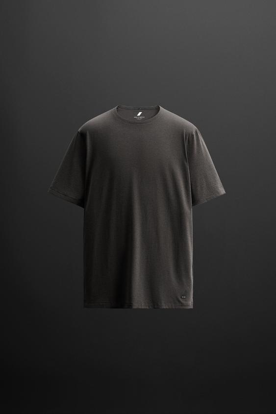 تیشرت مردانه زارا TEXTURED TRAINING T-SHIRT