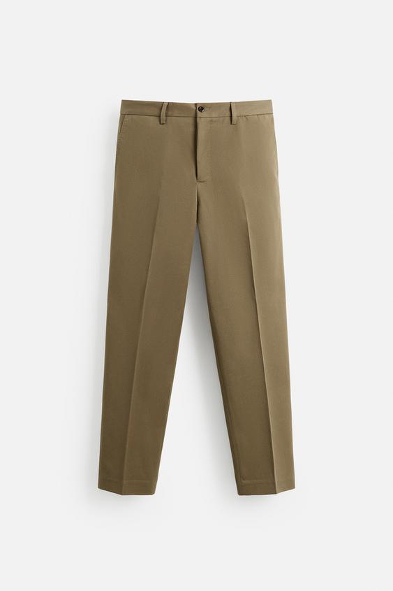 شلوار مردانه زارا regular fit trousers