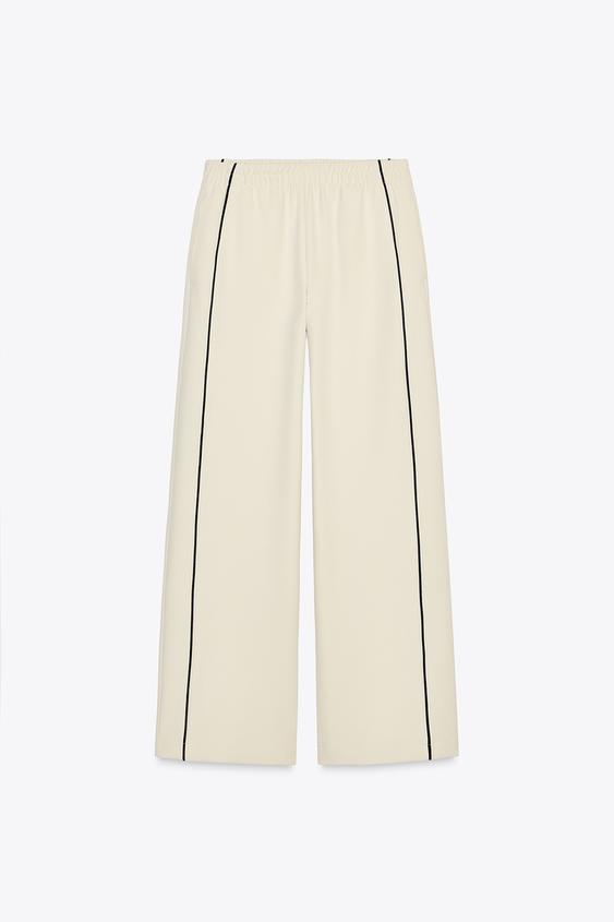 شلوار اسپورت زنانه زارا WIDE-LEG TROUSERS