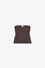تاپ زنانه زارا STRAPLESS TOP