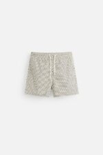 شورتک مردانه زارا REGULAR GEOMETRIC PRINT SWIMMING TRUNKS