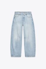 شلوار جین زنانه زارا TRF BAGGY BALLOON MID-WAIST JEANS