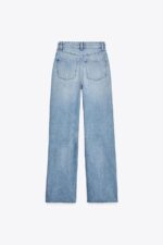 شلوار جین زنانه زارا TRF WIDE-LEG HIGH-WAIST JEANS