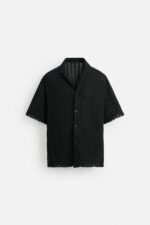 پیراهن مردانه زارا TEXTURED WEAVE KNIT SHIRT