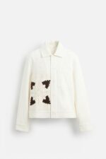 ژاکت مردانه زارا CUTWORK EMBROIDERY PATCHWORK JACKET
