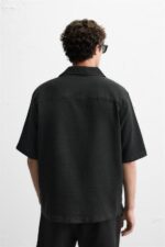 تیشرت مردانه زارا CHECK TEXTURED POLO SHIRT