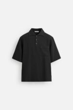 تیشرت مردانه زارا CHECK TEXTURED POLO SHIRT