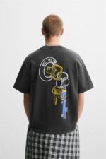 تیشرت مردانه زارا POST MALONE™ GRAPHIC SWEATSHIRT
