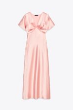 لباس میدی ساتن زنانه زارا SATIN MIDI DRESS