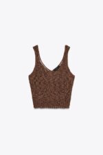 تاپ زنانه زارا POINTELLE KNIT TOP