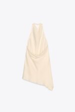 لباس مجلسی زنانه زارا ZW COLLECTION SATIN HALTER TOP