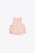 تاپ زنانه زارا BALLOON TEXTURED TOP