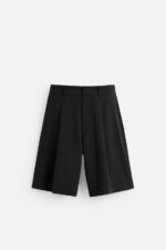 شلوارک مردانه زارا RELAXED FIT PLEATED BERMUDA SHORTS