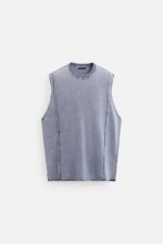 تاپ مردانه زارا FADED KNIT TANK TOP