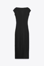 لباس بلند زنانه زارا POLYAMIDE MIDI DRESS