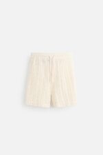 شورتک مردانه زارا TEXTURED CROCHET BERMUDA SHORTS