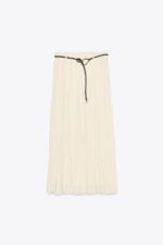 دامن زنانه زارا FLOWY SKIRT WITH BELT