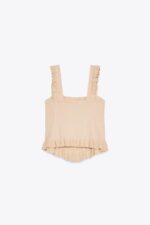 تاپ زنانه زارا KNIT CORSETRY-INSPIRED TOP