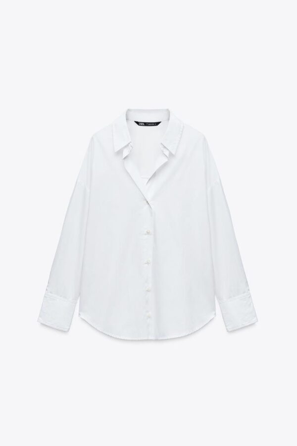 پیراهن زنانه زارا BASIC POPLIN SHIRT