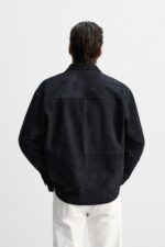 پیراهن مردانه زارا LIMITED EDITION SUEDE LEATHER OVERSHIRT