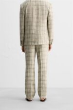 شلوار مردانه زارا LIMITED EDITION CHECK SUIT TROUSERS