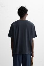 تیشرت مردانه زارا LINEN - COTTON T-SHIRT