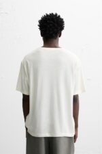 تیشرت مردانه زارا LINEN - COTTON T-SHIRT