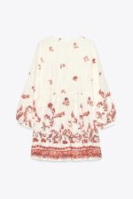 لباس مینی زنانه زارا PRINTED MINI DRESS