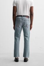 شلوار جین مردانه زارا پیراهن مردانه زارا WASHED SMOCK OVERSHIRT