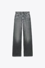 شلوار جین زنانه زارا TRF WIDE-LEG HIGH-WAIST JEANS