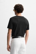 تیشرت مردانه زارا BASIC SLIM FIT T-SHIRT