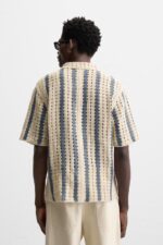 پیراهن مردانه زارا TEXTURED CROCHET SHIRT