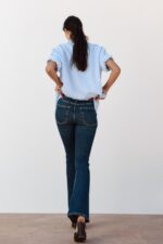 شلوار جین زنانه زارا Z1975 FLARED HIGH-WAIST JEANS