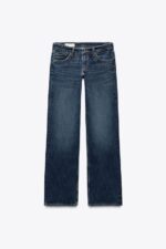 شلوار جین زنانه زارا TRF WIDE-LEG LOW-RISE JEANS