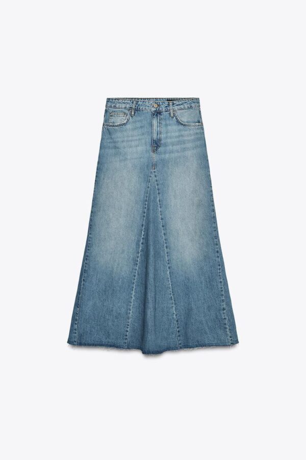 دامن جین زنانه زارا ZW COLLECTION DENIM SKIRT