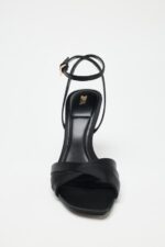 صندل پاشنه دار زنانه زارا SATIN HIGH-HEEL SANDALS