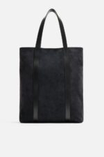 کیف چرم مردانه زارا LEATHER SHOPPER BAG